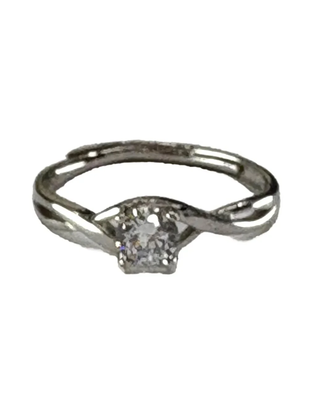 Solid 925 Sterling Silver Matching Couple Rings Set Adjustable His & Her